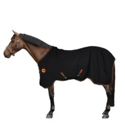 Rambo Ionic Stable Sheet Schwarz/Schwarz & Orange Gestreift