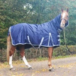 Premiere Regendecke All Year 600D 0g Fleece Mit Halsteil Dress Blue -TRUS Pferd Geschaft 44307166.b85b28