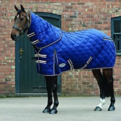 Weatherbeeta Stable Rug Comfitec 1000D Diamond Quilt Detach-A-Neck Medium 220g Blue/Charcoal/White -TRUS Pferd Geschaft 44638608.0c4827