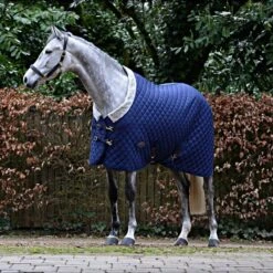 Weatherbeeta Medium Stable Rug Comfitec Deluxe Diamond Quilt Standard Neck 220g Navy -TRUS Pferd Geschaft 44638848.1a6029