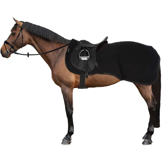 EQUITHÈME Ausreitdecke Teddy Fleece Schwarz 1 EQUITHÈME Ausreitdecke Teddy Fleece Schwarz