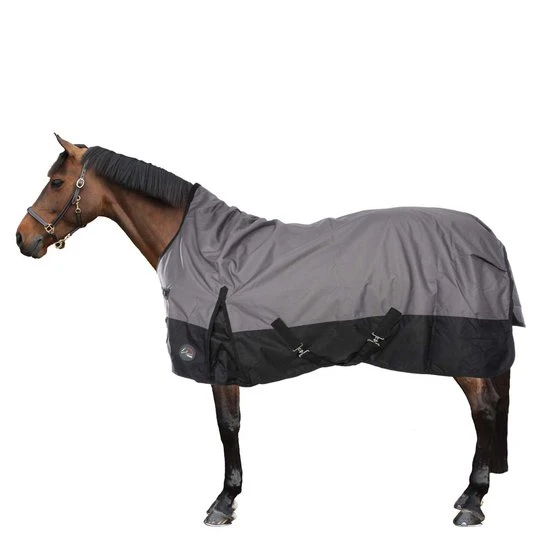 HKM High Neck Decke Orlando 600D 100g Wattefüllung Grau/Schwarz 1 HKM High Neck Decke Orlando 600D 100g Wattefüllung Grau/Schwarz