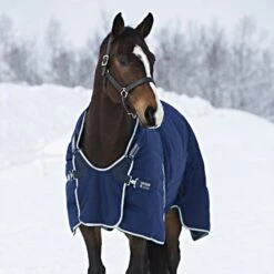 Rambo Optimo Stalldecke 400g Navy/Beige -TRUS Pferd Geschaft a1093847.fa2d70
