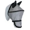 HKM Fliegenschutzmaske Mit Nüsternschutz Zum Abkletten Silber/Schwarz