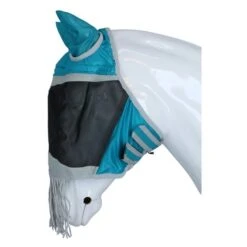 Shires Fliegenmaske Mit Ohr Und Nase Fransen Mesh Teal -TRUS Pferd Geschaft agradi 44608123 3.48a857 1