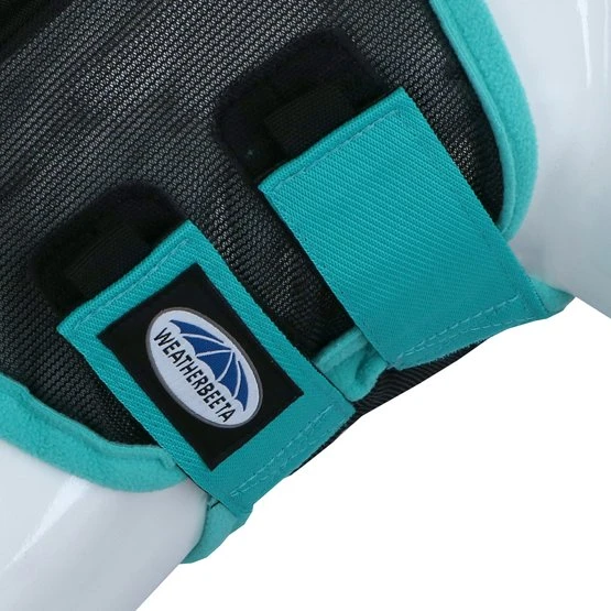 Weatherbeeta Fliegenmaske Comfitec Fine Mesh Ohten Und Nase Schwarz/Türkis 4 Weatherbeeta Fliegenmaske Comfitec Fine Mesh Ohten Und Nase Schwarz/Türkis – Bild 4