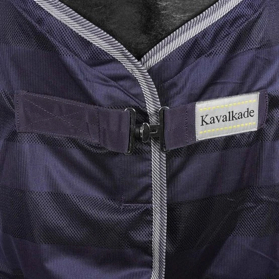 Kavalkade Fliegendecke Stripe Navy 2 Kavalkade Fliegendecke Stripe Navy – Bild 2