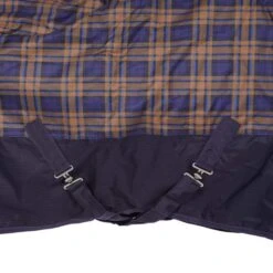 HKM High Neck Decke Orlando Karo 600D 100g Wattefüllung Navy/Braun Kariert -TRUS Pferd Geschaft agradi 44870899 5.c39287