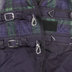 HKM High Neck Decke Orlando Karo 600D 100g Wattefüllung Navy/Braun Kariert -TRUS Pferd Geschaft agradi 44870905 2.508b66