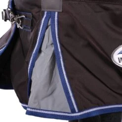 Weatherbeeta Winterdecke Comfitec Ultra Cozi II Detach-A-Neck Medium/Lite Charcoal/Blau/Weiß -TRUS Pferd Geschaft agradi 44873958 5.ddaba6