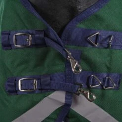 Weatherbeeta Comfitec Plus Dynamic II High Neck Medium/Lite Hunter/Navy -TRUS Pferd Geschaft agradi 44874164 2.5e3121 1