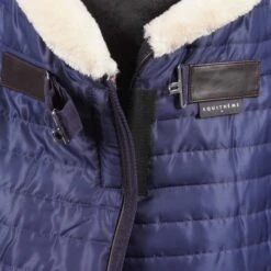 EQUITHÈME Stalldecke Teddy Gefüttert Mit Synthetischem Schaffell Schwarz/Braun -TRUS Pferd Geschaft agradi 44882689 2.555fb1