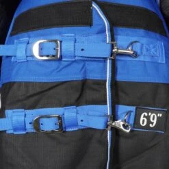 EQUITHÈME Outdoordecke Tyrex 1200D Aisance 100g Mit Halsteil Blau/Schwarz -TRUS Pferd Geschaft agradi 44882790 1.dadd5d