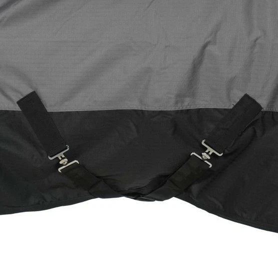 HKM High Neck Decke Orlando 600D 100g Wattefüllung Grau/Schwarz 6 HKM High Neck Decke Orlando 600D 100g Wattefüllung Grau/Schwarz – Bild 6