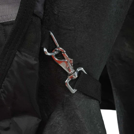 HKM High Neck Decke Orlando 600D 100g Wattefüllung Grau/Schwarz 8 HKM High Neck Decke Orlando 600D 100g Wattefüllung Grau/Schwarz – Bild 8