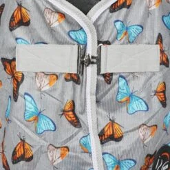 HKM Fliegendecke Butterfly Hellgrau -TRUS Pferd Geschaft agradi 44934208 1.3f1f55