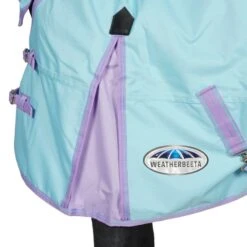 Weatherbeeta Comfitec Classic Lite Combo Neck Delfter Blau/Mint 120/170 -TRUS Pferd Geschaft agradi 45075393 3.64d465