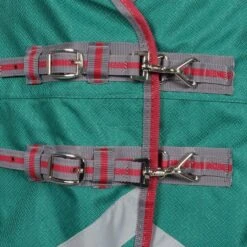 Weatherbeeta Regendecke Comfitec Plus Dynamic II Standard Neck Lite Grün/Grau/Rot -TRUS Pferd Geschaft agradi 45075993 1.60f883