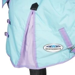 Weatherbeeta Winterdecke Comfitec Classic Combo Neck Medium/Lite 600D 100g Hellblau/Lila -TRUS Pferd Geschaft agradi 45075994 3.3be64d