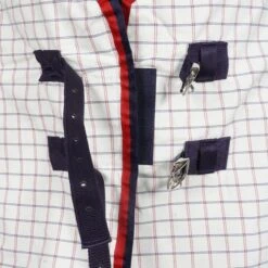 Weatherbeeta Sommerdecke Lite III Combo Neck Weiß/Blau/Rot -TRUS Pferd Geschaft agradi 45076086 2.9c1494