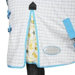 Weatherbeeta Sommerdecke Lite III Combo Neck Weiß/Blau/Rot -TRUS Pferd Geschaft agradi 45076087 4.eead15