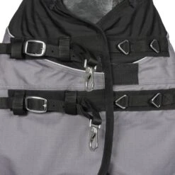 HKM Outdoordecke Liberty 1200D Leichtes Futter Grau/Schwarz -TRUS Pferd Geschaft agradi 45143128 2.003f48 1