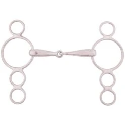 BR Einfach Geochene 4-Ringtrense 18mm Edelstahl