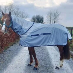 Bucas Buzz-Off Rain & Neck Silber Blau 130/175