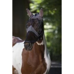 EQUITHÈME Fliegenmaske Anti-UV 2IN1 Schwarz -TRUS Pferd Geschaft ekkia 306 913 003 ambi.00637f 1