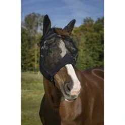 EQUITHÈME Fliegenmaske Anti-UV Ear Mesh Schwarz Warmblut -TRUS Pferd Geschaft ekkia 306 915 203 ambi2.2f4c55
