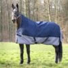 EQUITHÈME Tyrex High Neck 600D 150g Navy/Grau Dots