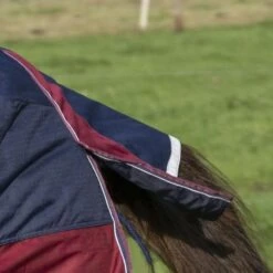 EQUITHÈME Outdoordecke Tyrex 1200D 0g Mit Halbem Hals Navy/Bordeaux -TRUS Pferd Geschaft ekkia z06784 400 934 463 ambi1 det3.58d0e6 1