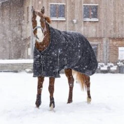 Riding World Regendecke Oxford 300D Fleece Fütterung Schwarz -TRUS Pferd Geschaft ekkia z07041 400 892 263 ambin1.1f2e31