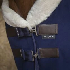 EQUITHÈME Fleecedecke Teddy Navy -TRUS Pferd Geschaft ekkia z07133 400 729 763 det3.993546