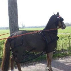 HB Ruitersport Männer Fliegen Decke Mit Halsteil Schwarz