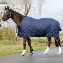 HKM Stalldecke Winter Dunkelblau