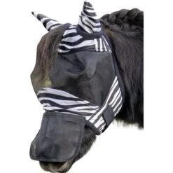 HKM Fliegenmaske Zebra Aqua/Schwarz -TRUS Pferd Geschaft hkm 12941 1.111398