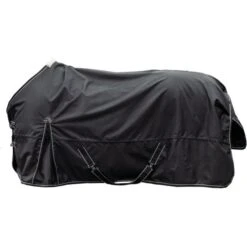 HKM Outdoordecke Premium 1680D Mit Teddy Fütterung Schwarz