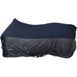 Horka Abschwitzdecke Combi Mesh Waffelbaumwolle Blau