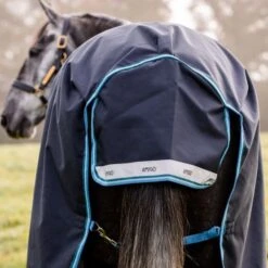 Amigo By Horseware Bravo 12 Turnout 50g Navy/Türkis -TRUS Pferd Geschaft hw aara16 bedc amigo bravo 12 turnout lite 100g 5.a22b92