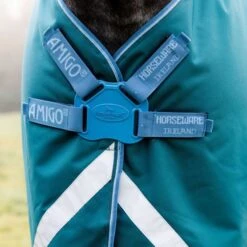 Amigo By Horseware Bravo 12 Plus Turnout Disc Front 100g Storm Green 115/168 -TRUS Pferd Geschaft hw aarpt3 gedc amigo bravo 12 plus turnout disc 100g 8.b9cacc