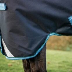 Amigo By Horseware Bravo 12 Turnout Disc Front 100g Navy/Türkis -TRUS Pferd Geschaft hw aart82 bedc amigo bravo 12 turnout lite 100g disc 7.b94d49