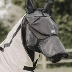 Kentucky Horsewear Kentucky Fliegenmaske Classic Mit Ohren Und Nase Schwarz