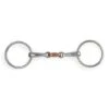Shires Loose Ring Copper Lozenge Snaffle Edelstahl