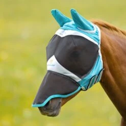 Shires Fliegenmaske Mit Ohr Und Nase Mesh Teal -TRUS Pferd Geschaft shires 6665 teal 22.30816b 1