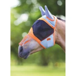 Shires Fliegenmaske Air Motion Mit Ohren Und Fransen Orange -TRUS Pferd Geschaft shires 6677 orange.9d38d5