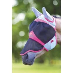 Shires Fliegenmaske Air Motion Mit Ohren Und Nase Rosa -TRUS Pferd Geschaft shires 6678 pink.15d824