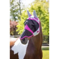 Shires Fliegenmaske Air Motion Mit Ohren Und Nase Rosa -TRUS Pferd Geschaft shires 6678 pink 1.a9bfe3