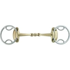 Stübben Trens Gebiss Golden Wings 4 In 1 Doppelt Gebrochen Sweet Iron