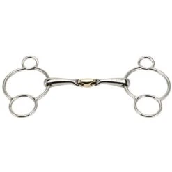 Stübben 3 Ring Trense Doppelt Gebrochen Edelstahl